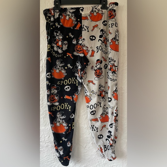 DISNEY MICKEY MOUSE Spooky Halloween Women’s Pajama Lounge Pocket Pants Size L - Picture 7 of 8